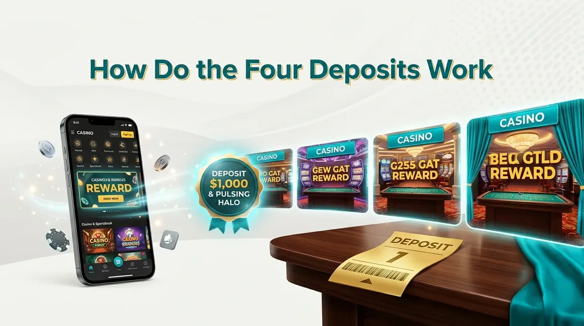 Four progressive casino deposit tiers