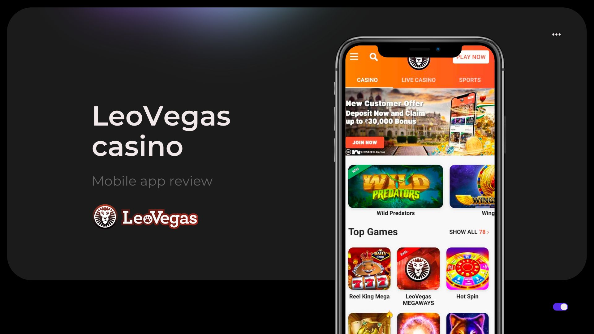 LeoVegas casino review: read and win!
